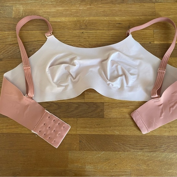 Knix Rose Gold Pink Evolution Wireless Unpadded Bra Size 2 - Picture 6 of 9